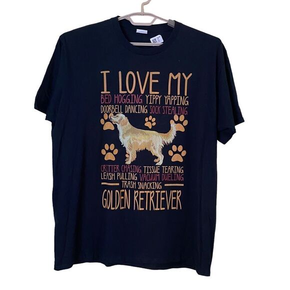 I love My Golden Retriever Graphic T-Shirt Size XL - Picture 1 of 5